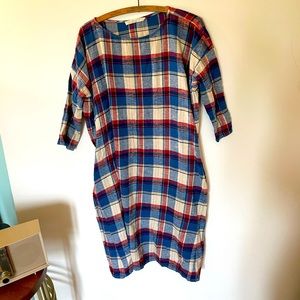 Creatures of Comfort Flannel Cotton Oversized Dress